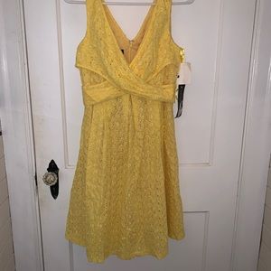 Nine West Yellow Dress Size 4